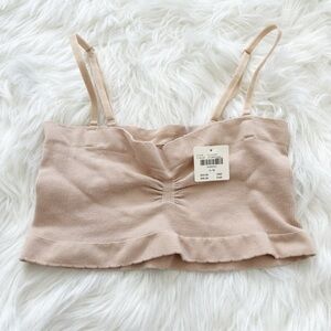 NWT Anthropology nude tank crop small